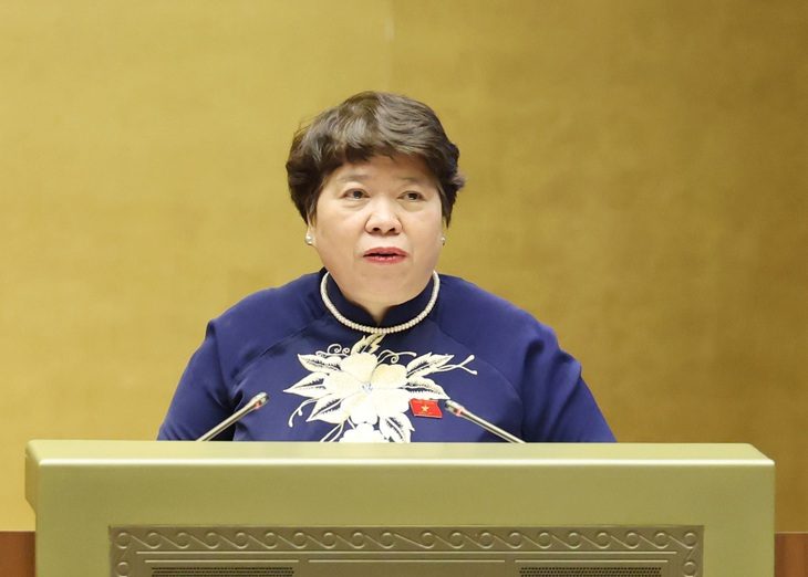 Chủ nhiệm Ủy ban Xã hội Nguyễn Thúy Anh - Ảnh: Media Quốc hội